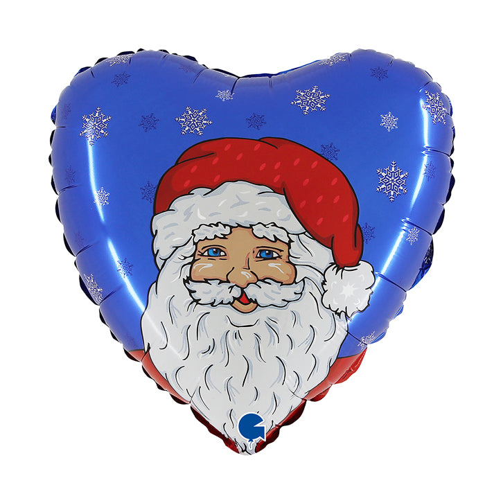 18" Folienballon lose - Weihnachtsmann blau | HF18
