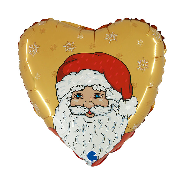 18" Folienballon lose - Weihnachtsmann gold | HF18