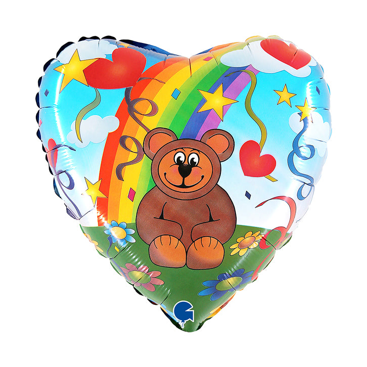 18" Folienballon Lose - Regenbogen-Bär 20 HF18