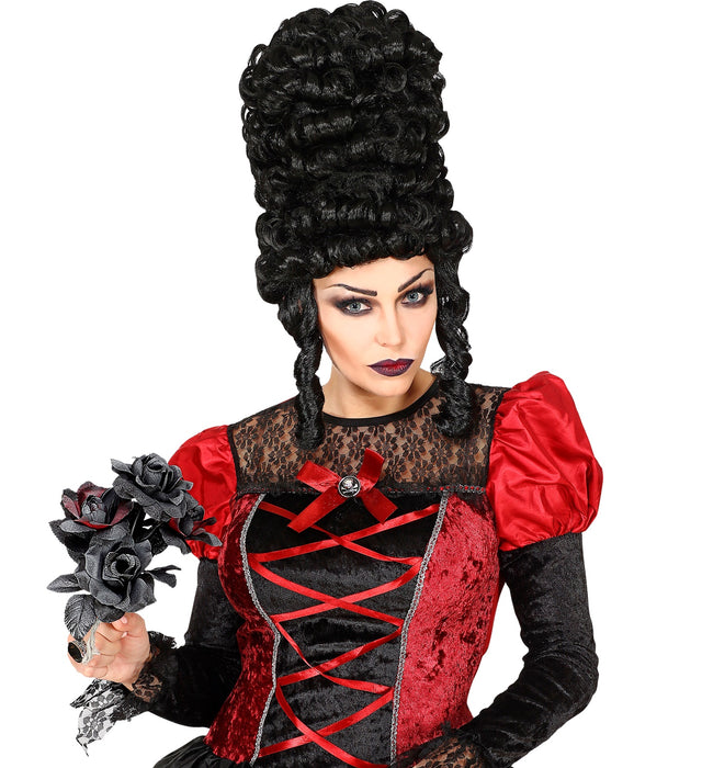 Halloween Brautstrauß "Rosen" | Schwarz Rot