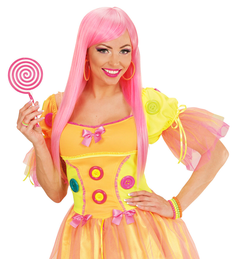 Ohrringe "Discoparty" | Neon Orange - Schmuck 80er Jahre Kostüm