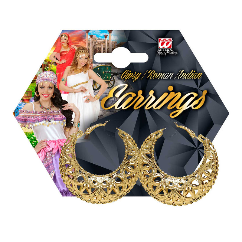 Römerin Ohrringe "Gipsy" | Gold - Schmuck Römer Kostüm