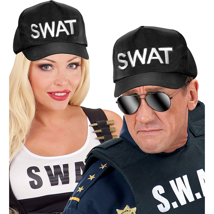 S.W.A.T. Mütze für Erwachsene | Schwarz - Cap