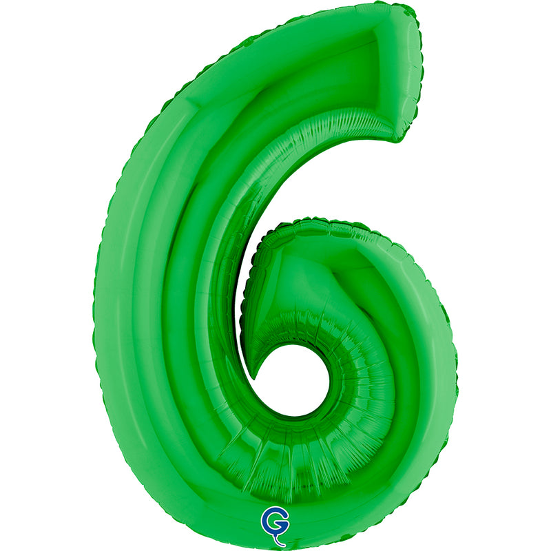 Riesenzahl Folienballon 40"/102cm | Grün #6