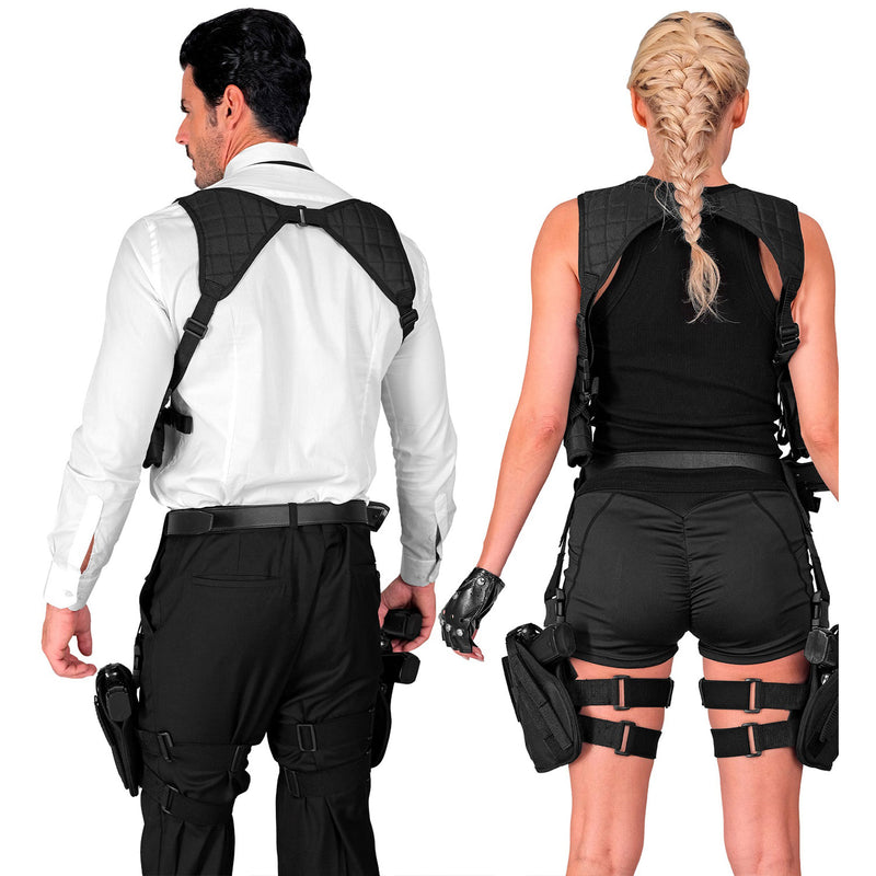 Taktisches Holster für das linke Bein | Schwarz - Zubehör Pistole