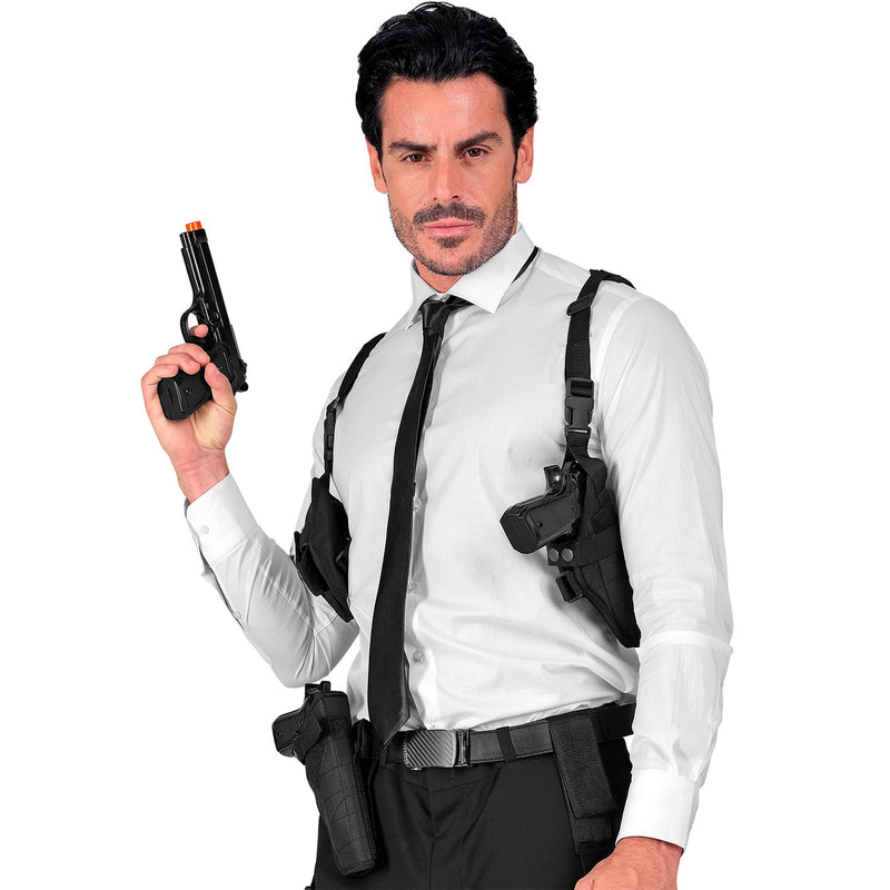 Taktisches Holster | Schwarz - Zubehör Pistole FBI Polizei Spionage