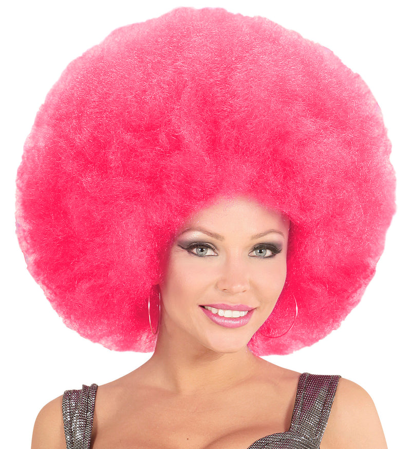 Riesen Afro Perücke für Erwachsene | Pink