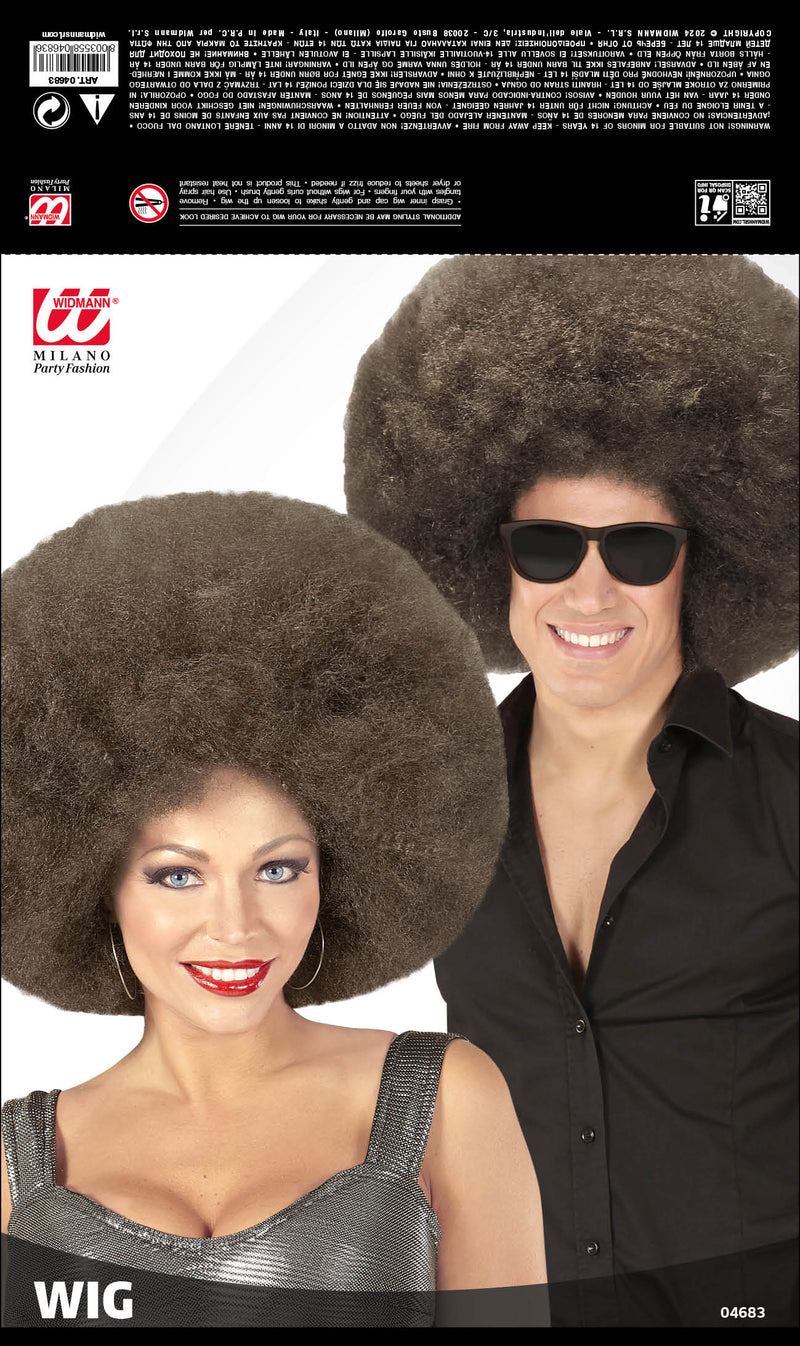 Riesen Afro Perücke für Erwachsene | Braun