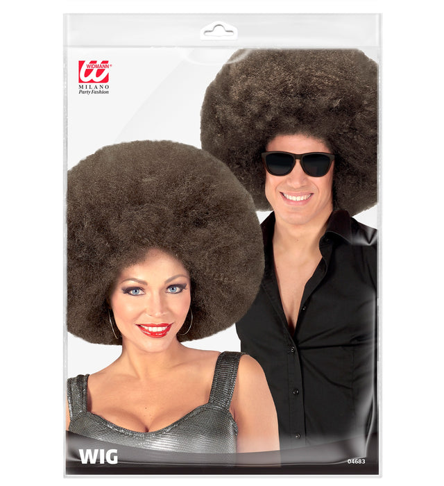 Riesen Afro Perücke für Erwachsene | Braun