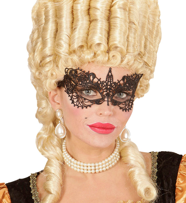 Augenmaske aus Spitze | Schwarz