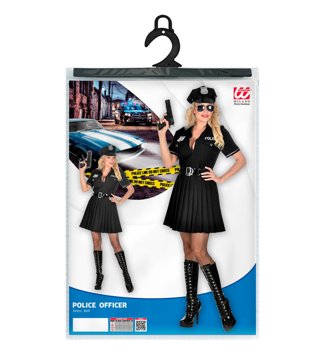 Polizistin "Shannon" Kostüm für Damen | Schwarz - Polizeikostüm