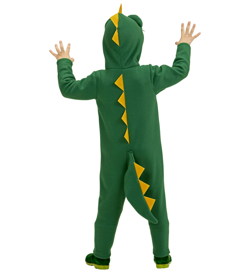 Grüner Drache Kinderkostüm | Grün Gelb - Overall