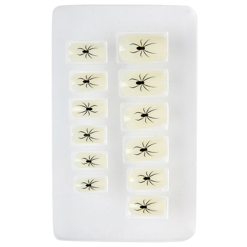 Fingernägel 12Stk. Spinne Nachtleuchtend