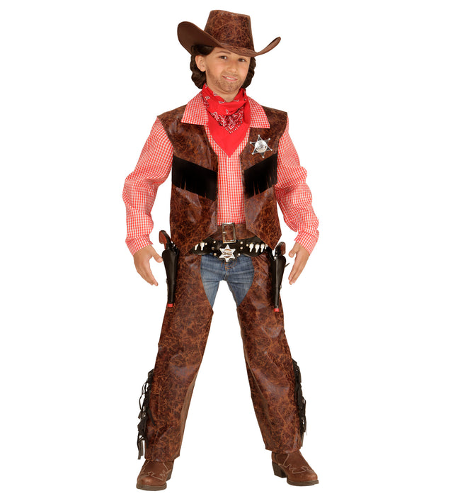 Cowboy Kostüm für Kinder - Western Outfit | Braun