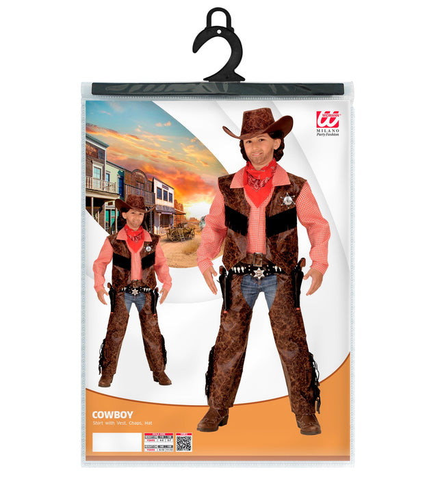 Cowboy Kostüm für Kinder - Western Outfit | Braun