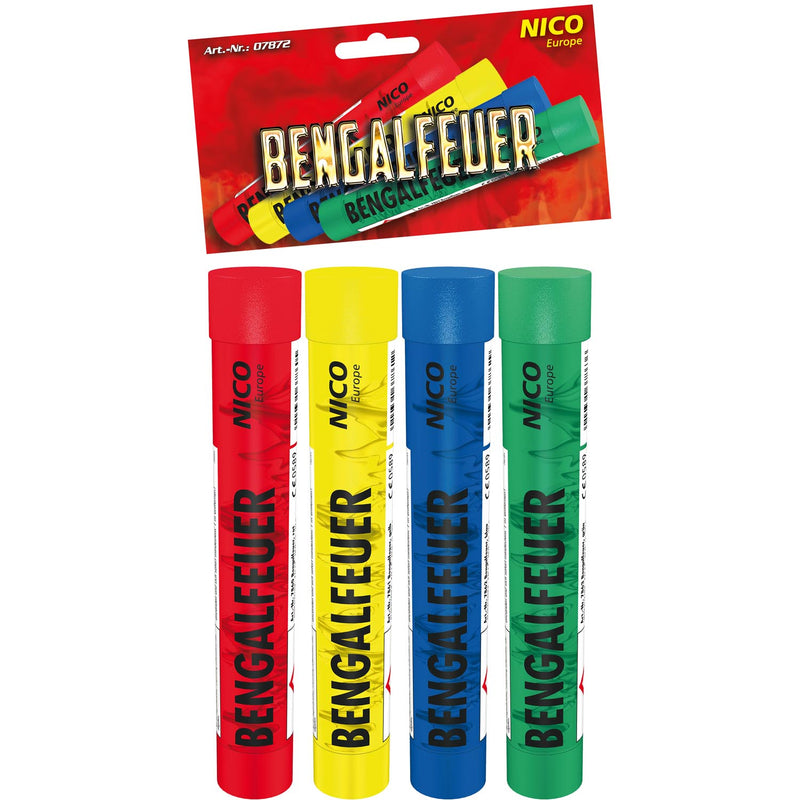 Bengalfeuer - 4 Stk. | Bunt
