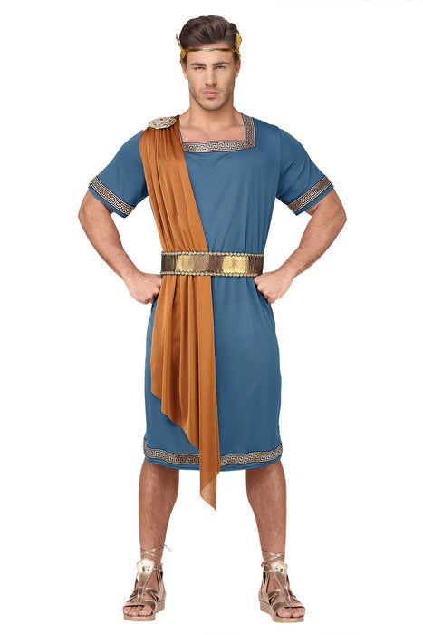 "Römischer Imperator" Kostüm für Herren 3-tlg. | Blau