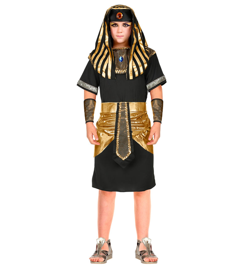 Pharao Kostüm für Jungen | Schwarz Gold