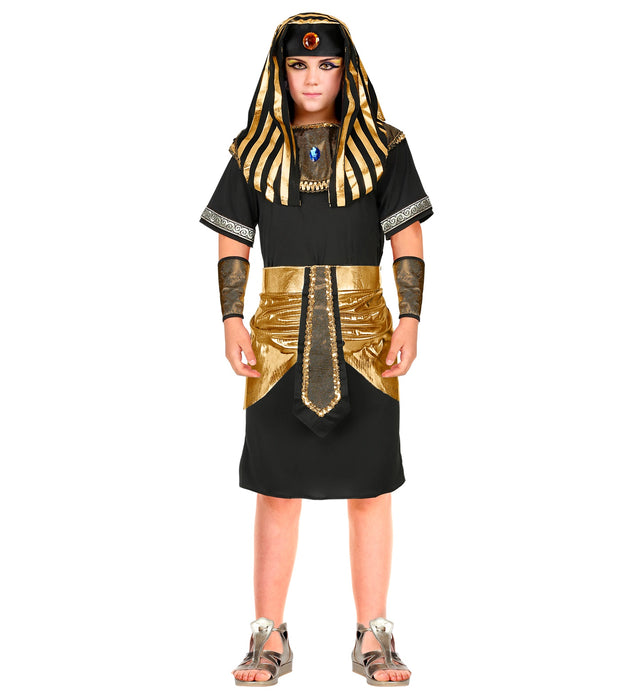 Pharao Kostüm für Jungen | Schwarz Gold