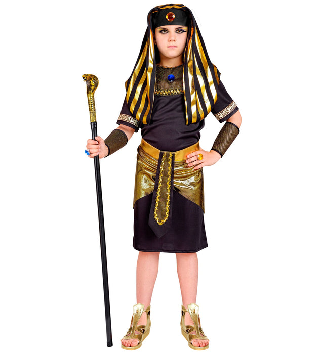 Pharao Kostüm für Jungen | Schwarz Gold