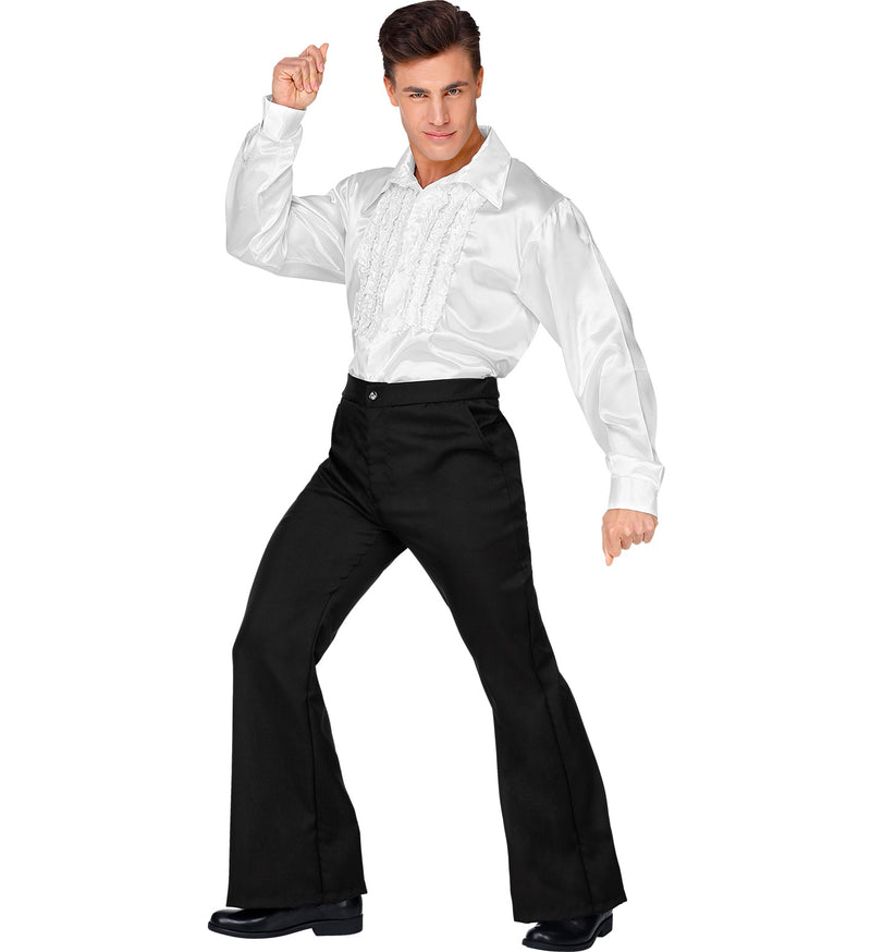 70er Jahre Kostüm Schlaghose für Herren | Schwarz