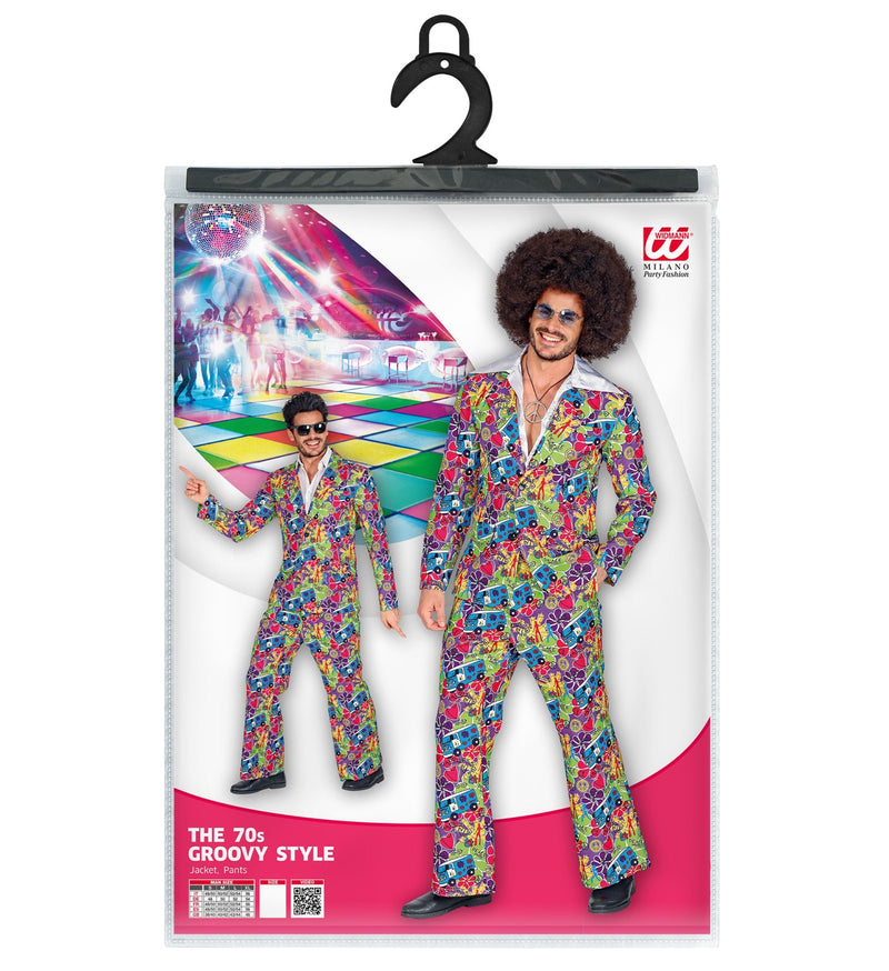 Hippie Anzug "Groovy" für Herren | Mehrfarbig - Kostüm 60er 70er Jahre