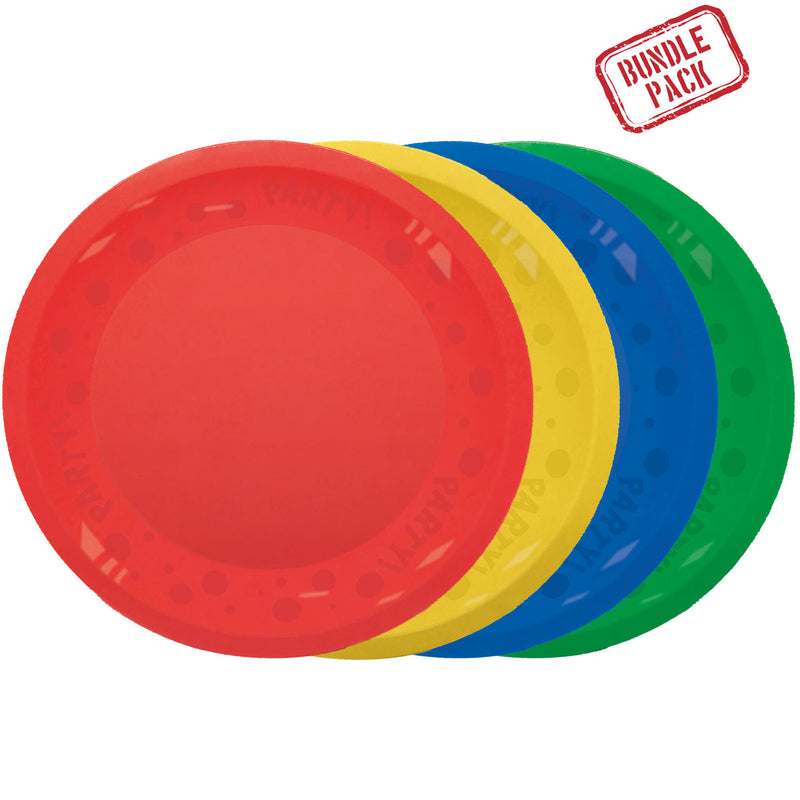Mehrweg Teller 21 cm | 4 Stück Multicolor
