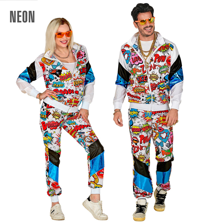 Trainingsanzug "Pop Art" für Erwachsene | Mehrfarbig