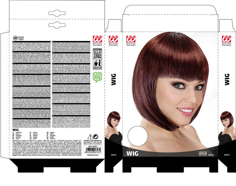 Perücke "Lou Lou" für Damen | Braun