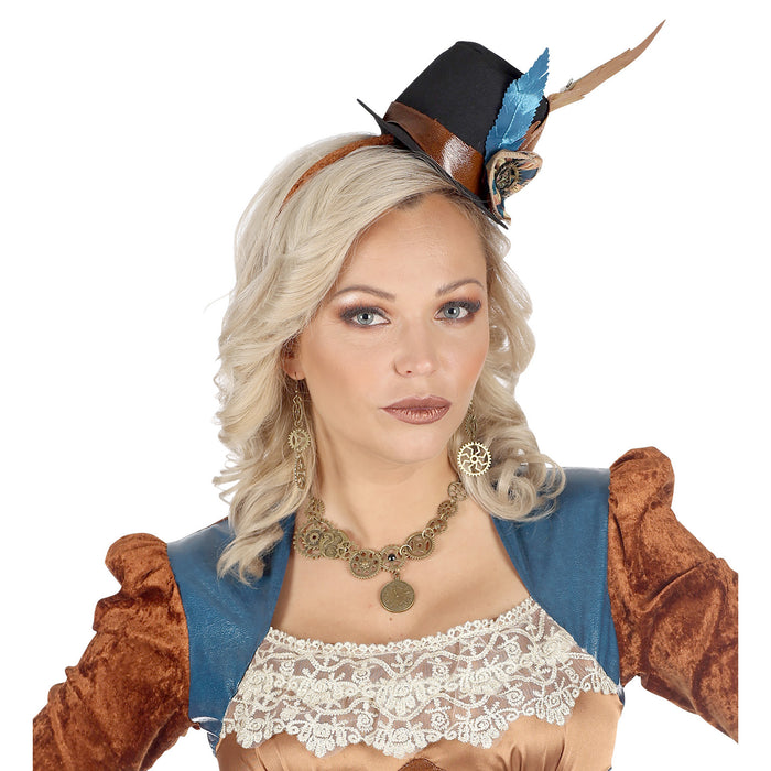 Steampunk Ohrringe Hänger mit Zahnrädern 09771 | Bronze