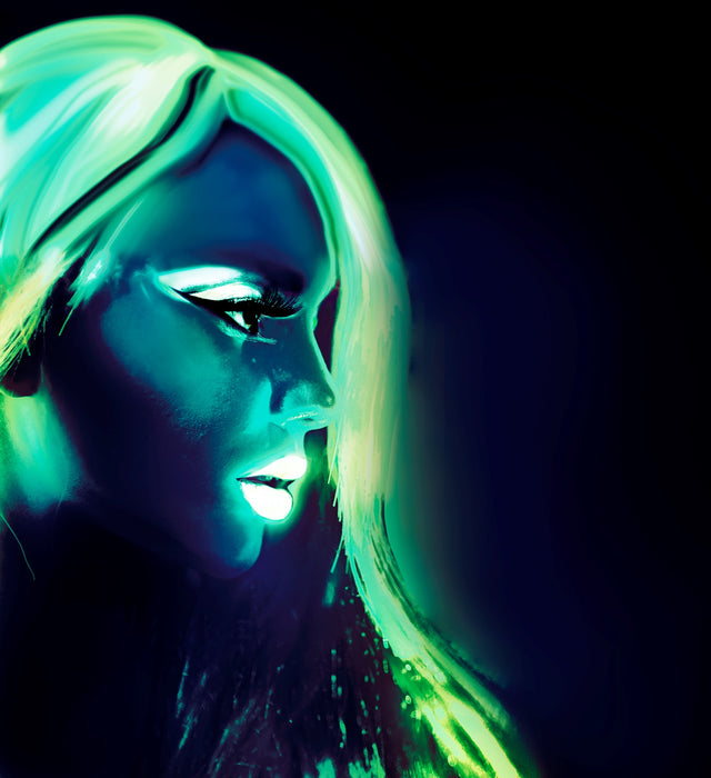 "Glow in the dark" Aqua Make-up - Tube 30 ml