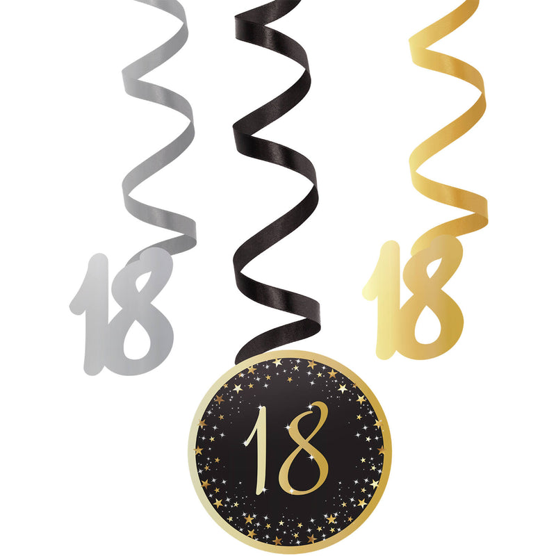 "Starlight Birthday" Deko-Spiralen | 6Stk.
