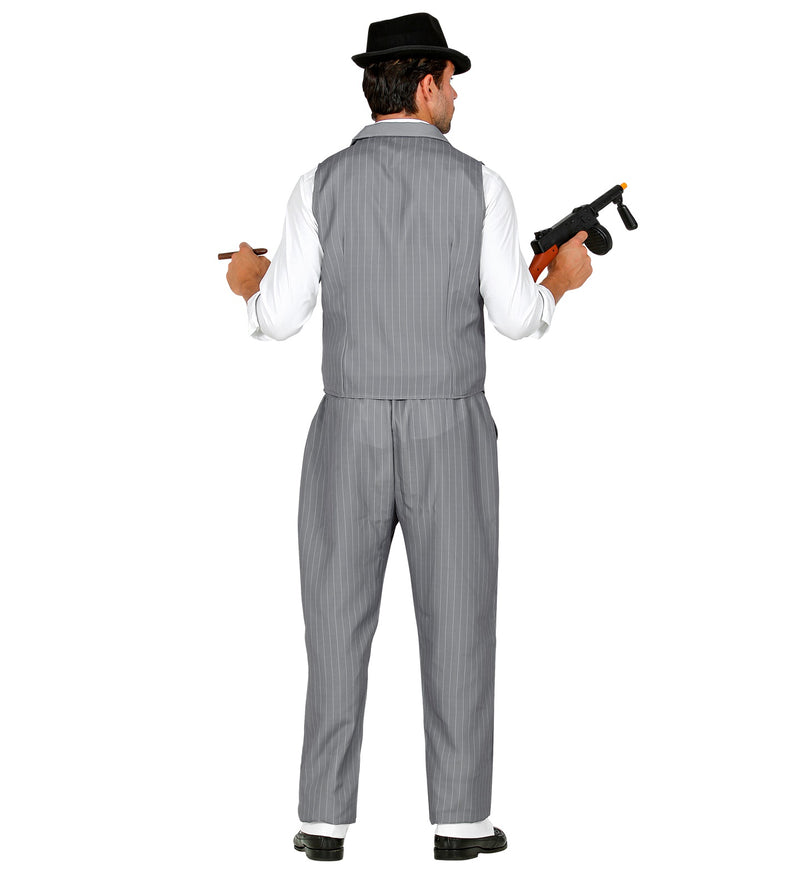Gangster 20er Jahre Kostüm für Herren 3-tlg. | Grau