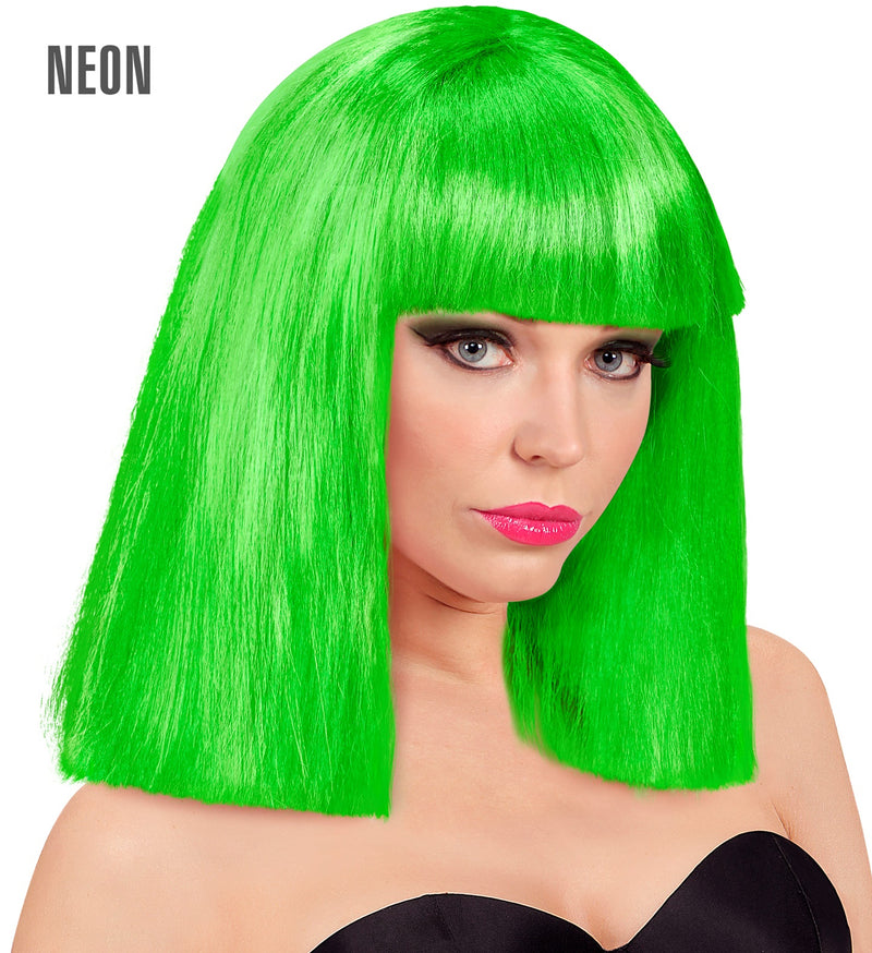 Damen Longbob Perücke "Showgirl" | Neon Grün
