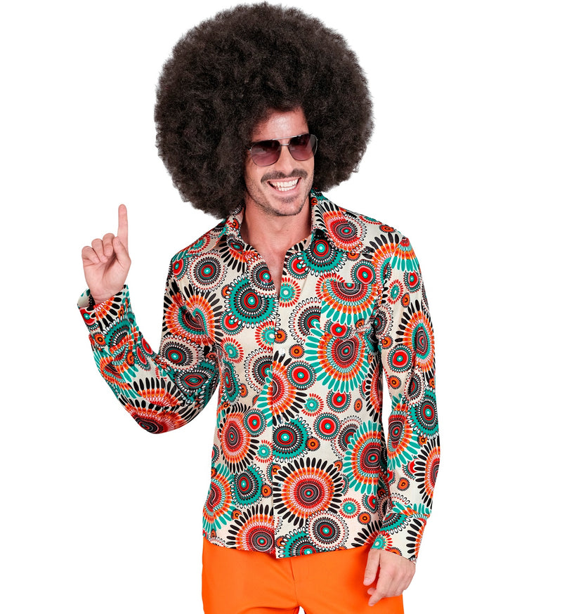 Retro Herren Hemd "Vintage" | Mehrfarbig - Kostüm 60er 70er Jahre