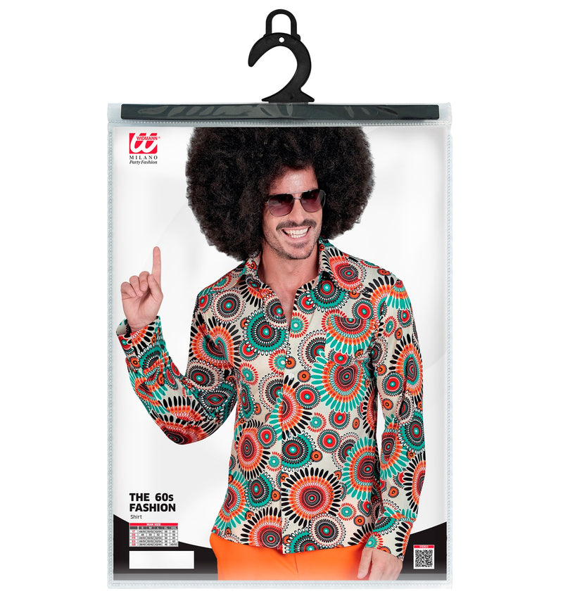 Retro Herren Hemd "Vintage" | Mehrfarbig - Kostüm 60er 70er Jahre