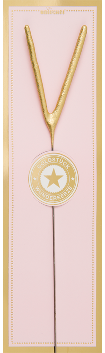 Wunderk. Buchstabe Classic  V  6,5cm 35s | Gold