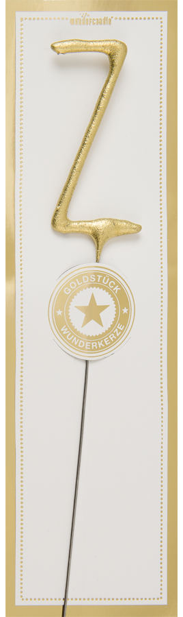 Wunderk. Buchstabe Classic  Z  6,5cm 35s | Gold