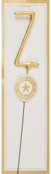 Wunderk. Buchstabe Classic  Z  6,5cm 35s | Gold