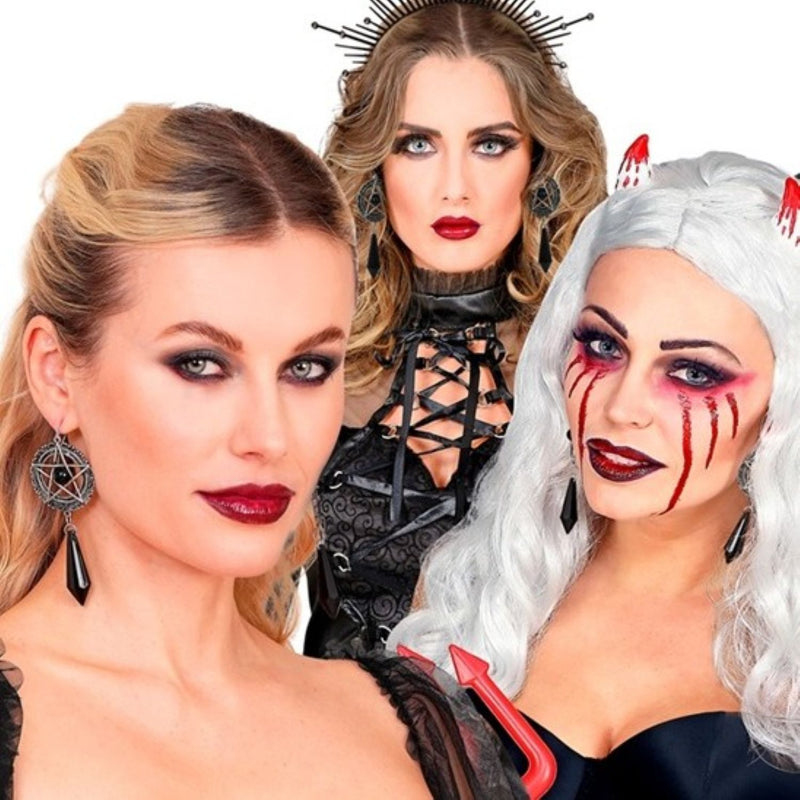 Satanische Ohrringe | Schwarz