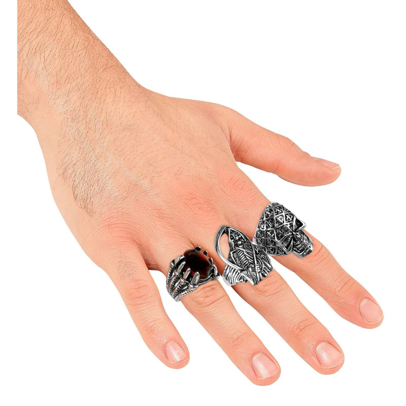 Halloween Ringe 3-teilig | Silber