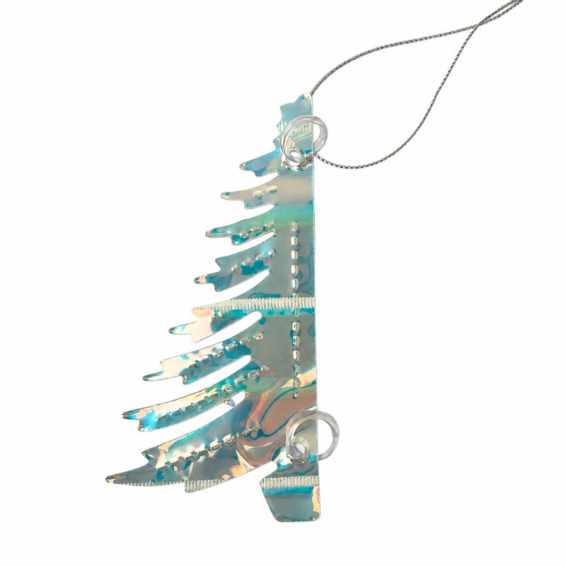 Weihnachtsdekoration Tannenbaum Holo Baumschmuck | 12 x 12 cm