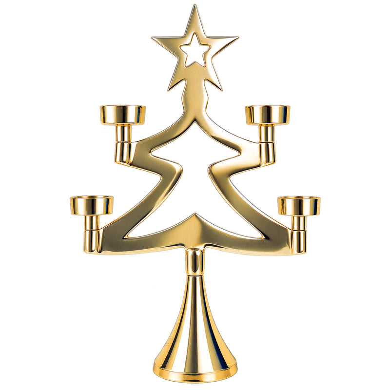 Weihnachtsdekoration Adventskranz Kerzenhalter | Silber / Gold