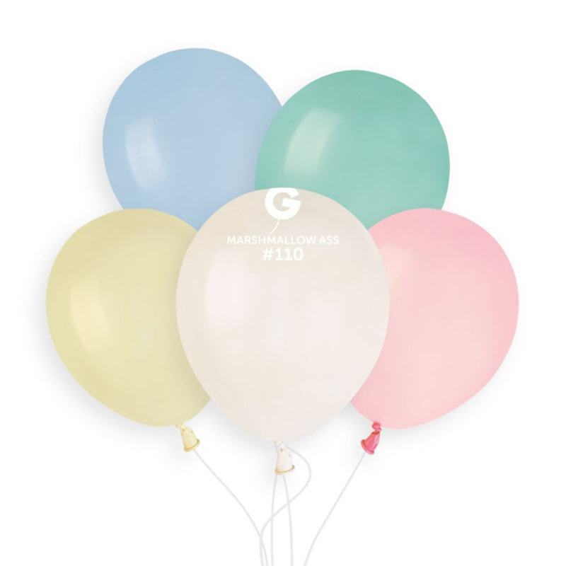 Latexballon 13 cm Marshmallow sortiert #110 | 50 Stück