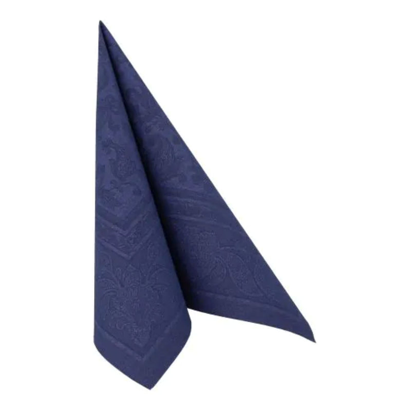 Servietten RC "Ornaments" 40x40cm/50Stk. | Dkl.blau