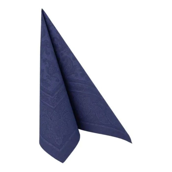 Servietten RC "Ornaments" 40x40cm/50Stk. | Dkl.blau