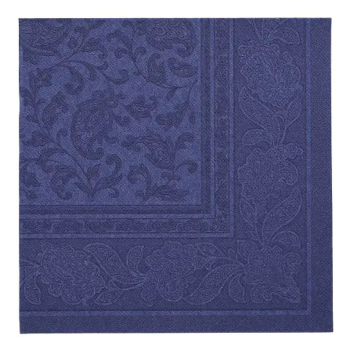 Servietten RC "Ornaments" 40x40cm/50Stk. | Dkl.blau