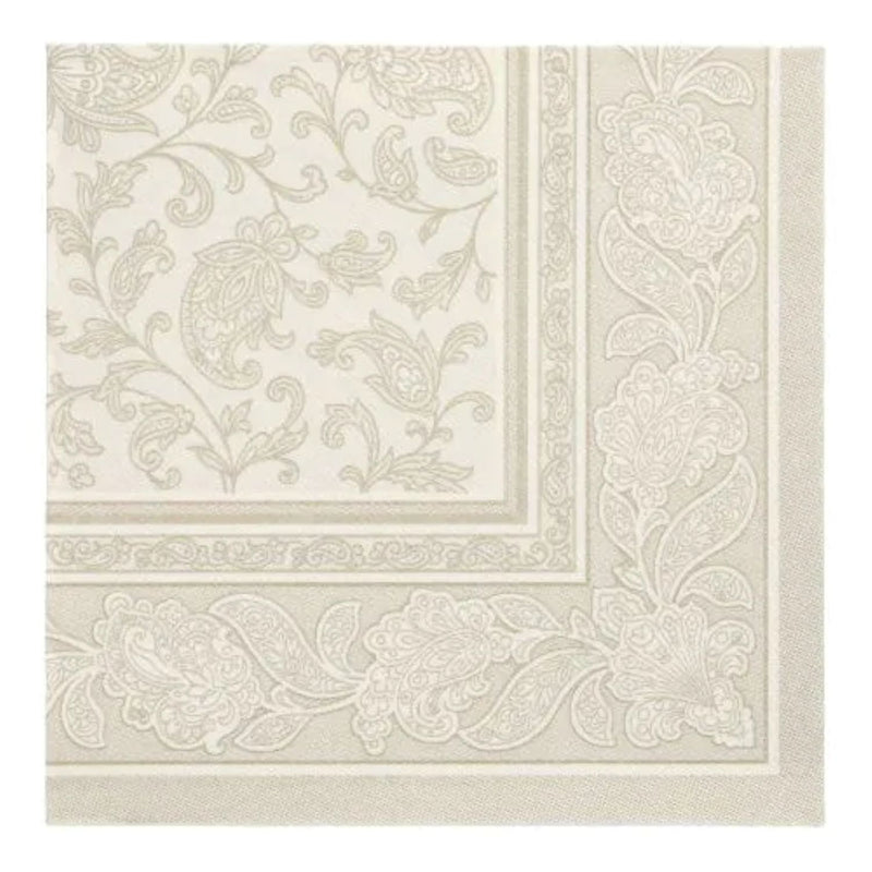 Servietten RC "Ornaments" 40x40cm/50Stk. | Champagner
