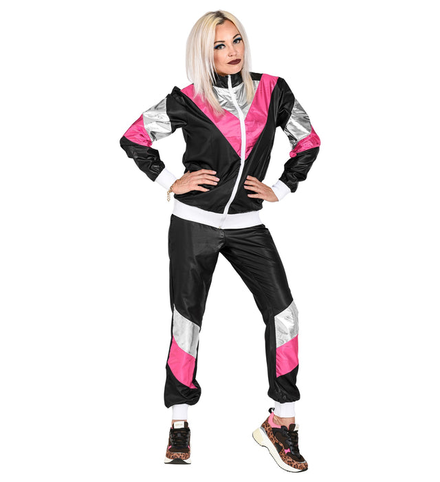 Party Trainingsanzug für Erwachsene | Schwarz Pink