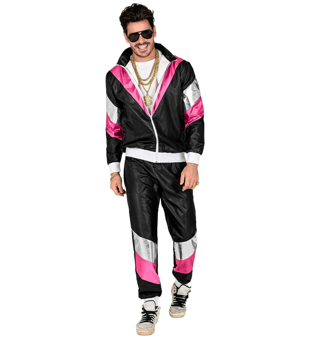 Party Trainingsanzug für Erwachsene | Schwarz Pink